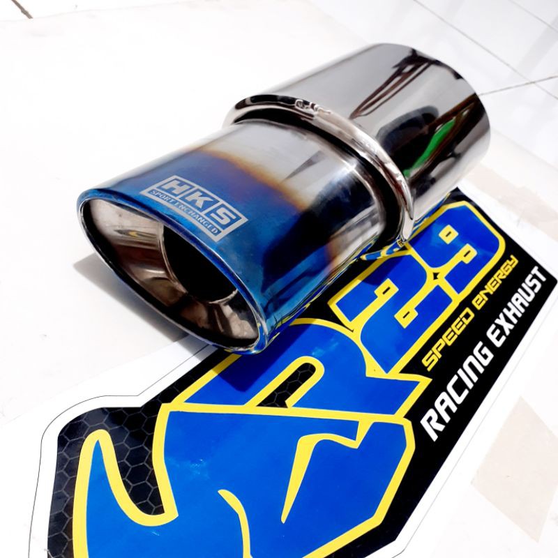 KNALPOT  HKS OVAL MOBIL TIMOR