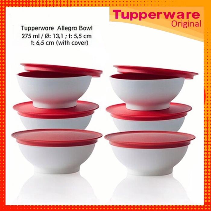 Allegra Bowl Tupperware 275 ml | Mangkok+Tutup | Limited Edition