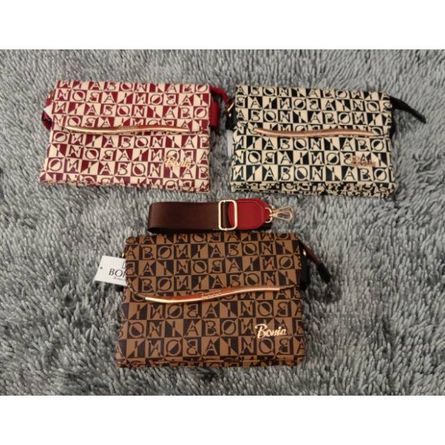 BONIA CLUCTH SLEMPANG 3RUANG TAS SLEMPANG WANITA