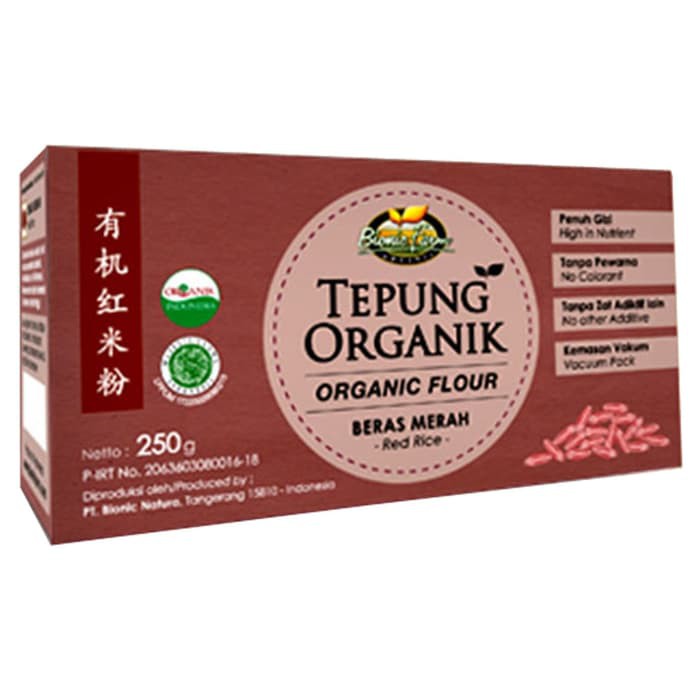 

Bionic Farm Tepung Beras Merah 250 gr / MPASI / Gluten Free
