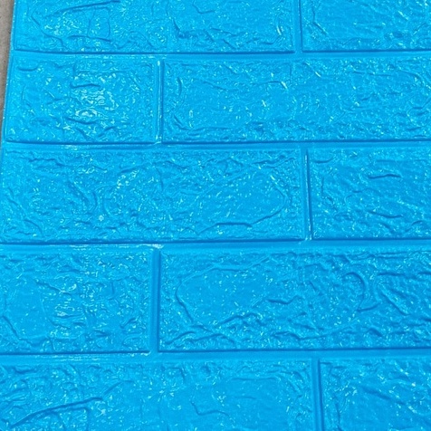 ⭐Gogoland⭐ Wallpaper Dinding Foam 3D / Stiker Wallpaper Dinding Mini Dekorasi / Wallpaper 3D R461-BIRU TUA