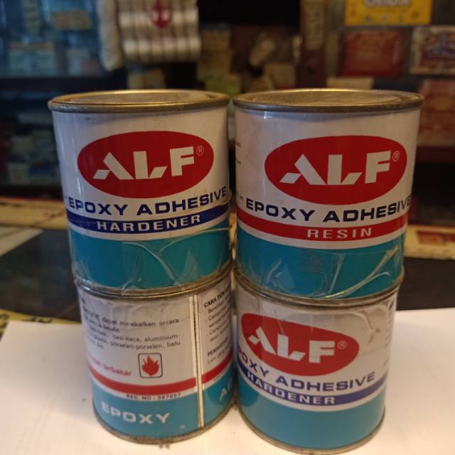 Lem ALF Epoxy Adhesive hardener dan resin 1/4liter dan 1liter
