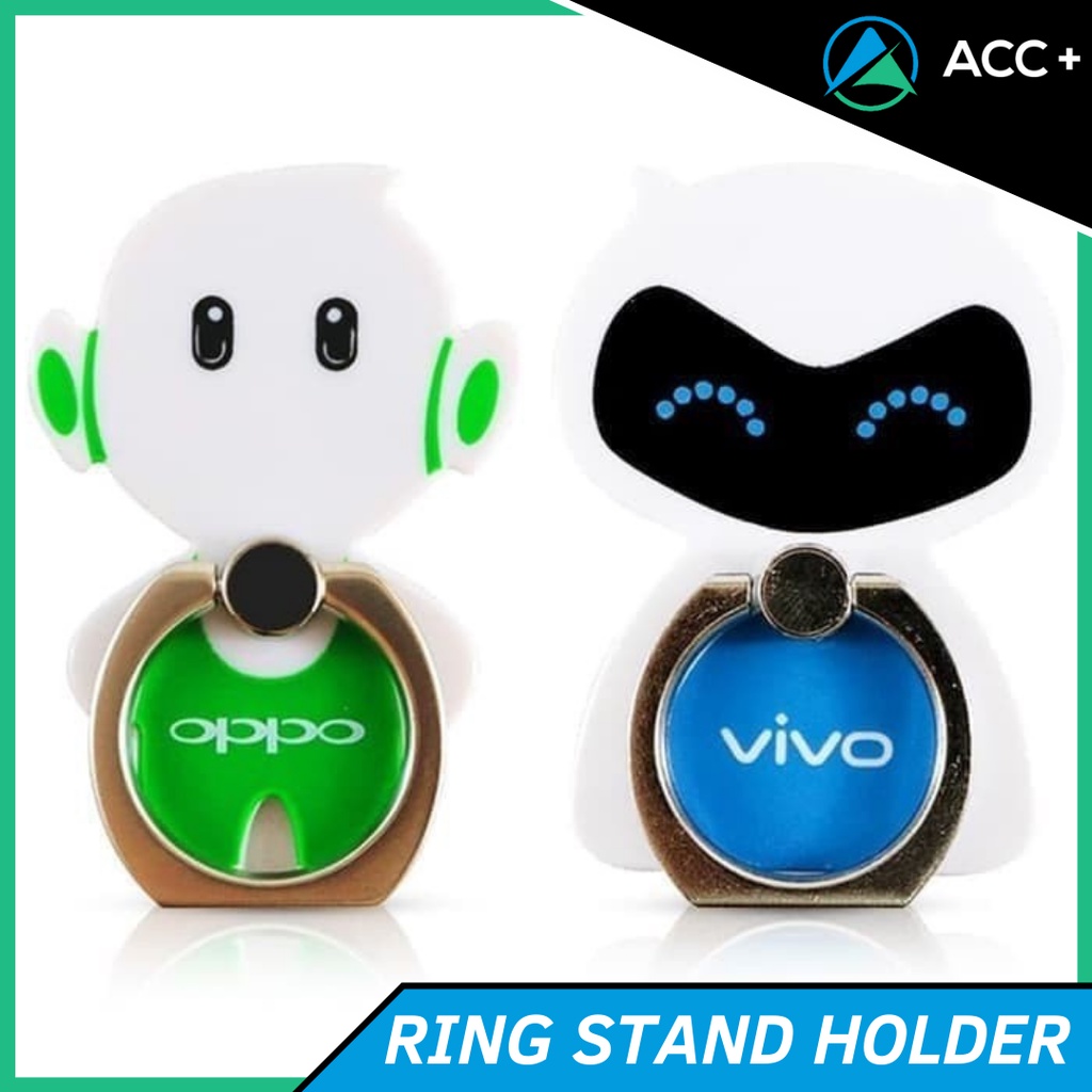 Iring Hp Stand Holder Karakter Maskot Oppo Vivo