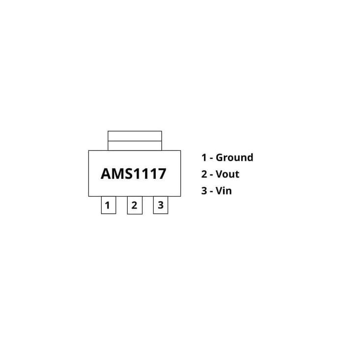 Voltage Regulator AMS1117 3.3V 3,3V 1A SMD 3V3