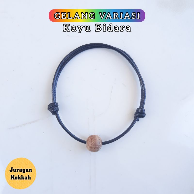 Gelang Tali Variasi Kayu Bidara Original