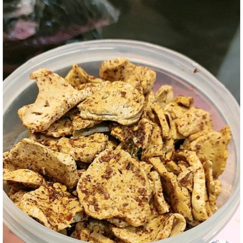 

basreng bulat pedes daun jeruk isi/100gram/kripik/basreng