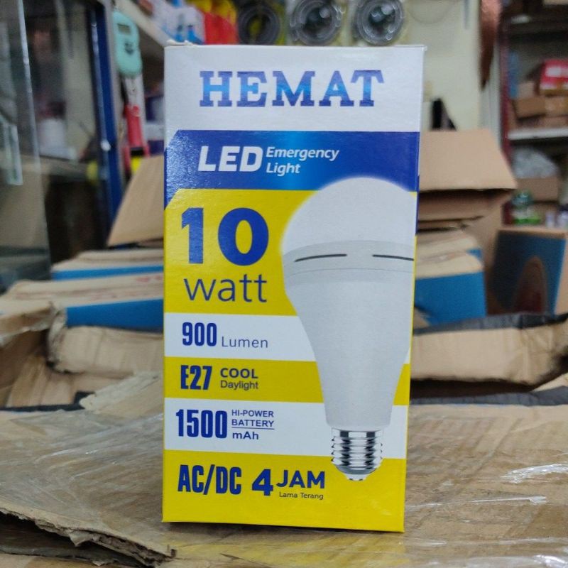 LAMPU LED EMERGENCY 20W,10W 7W AJAIB LUMMENT GENIUS MAGIC LAMP SENTUH BATERAI LITHIUM TERANG &amp; AWET