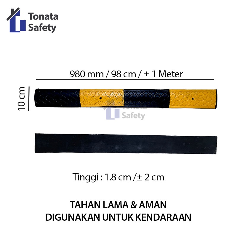 Rubber Speed Bump Kecil / Polisi Tidur Karet 1 Meter