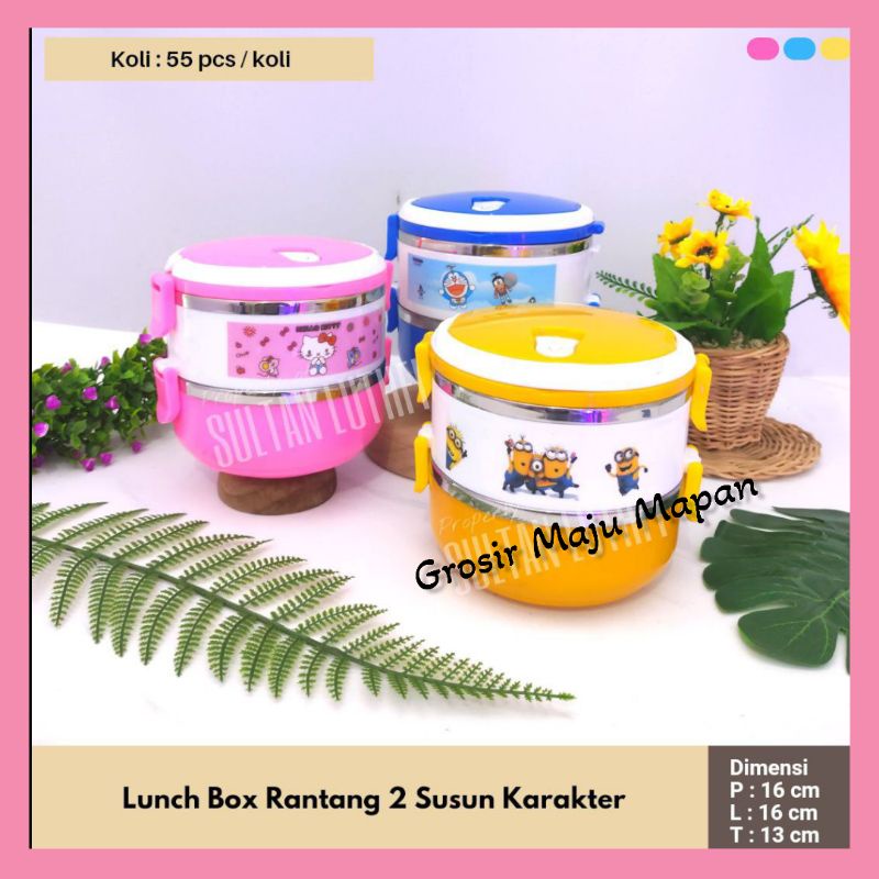 Rantang 2 susun karakter