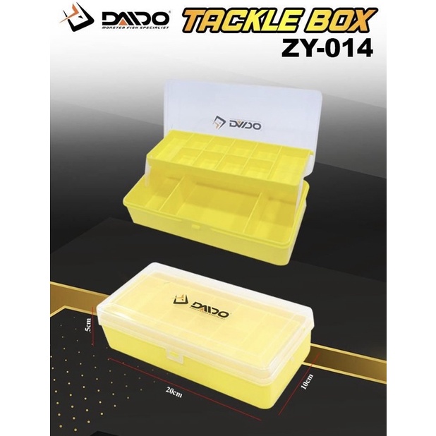 KOTAK PANCING DAIDO ZY 014 KUNING/ TACKLE BOX