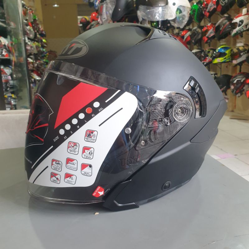 HELM KYT NFJ BLACK DOFF XL