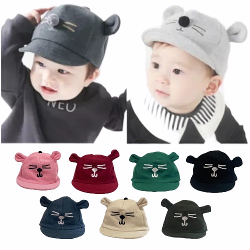 Topi Bayi Kucing Laki Laki Perempuan Baby Hat Lucu