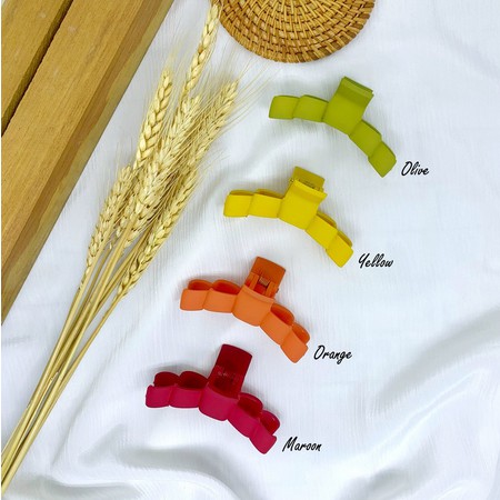 Jedai Doff 8cm Jepit Rambut Salon Matte Hair Claw Clips premium