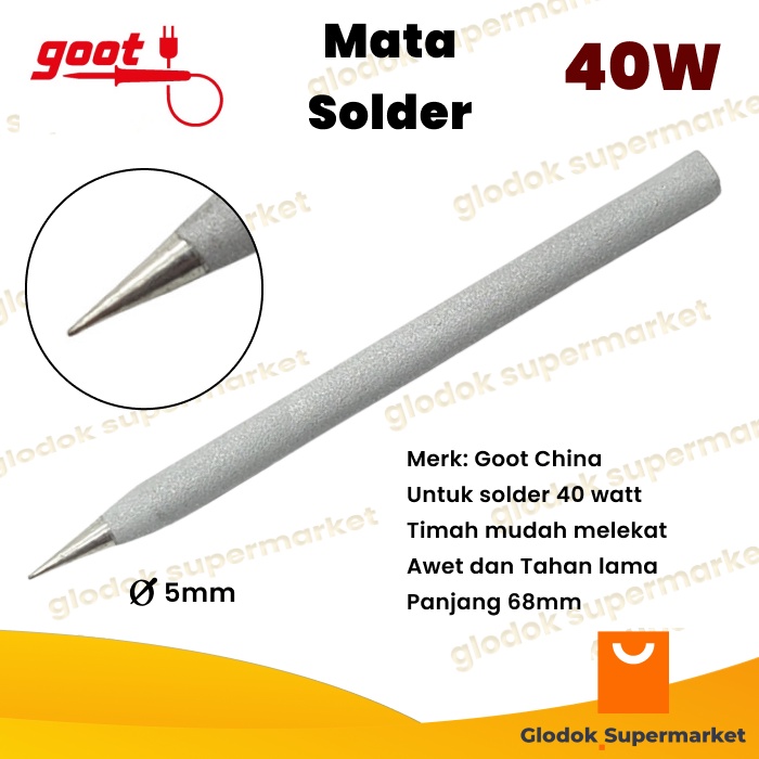 Mata Solder Goot China 40 Watt Solder Tip 40w Diameter 5mm