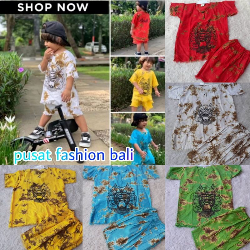 Baju barong anak size s m l xl setelan barong anak,baju barong khas Bali, baju barong anak grosir