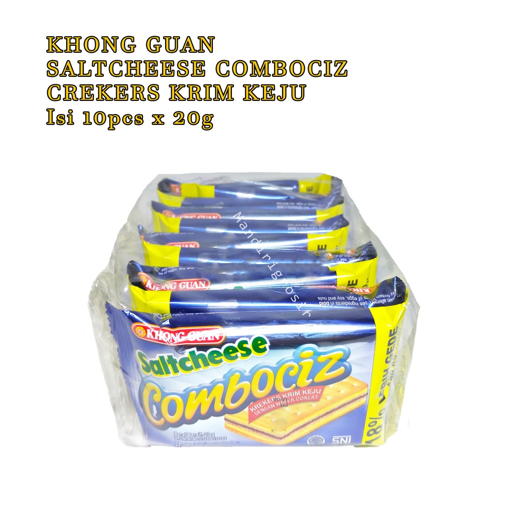 KHONG GUAN / SALTCHEESE COMBOCIZ / CREKERS KRIM KEJU / Isi 10pcs x 20g