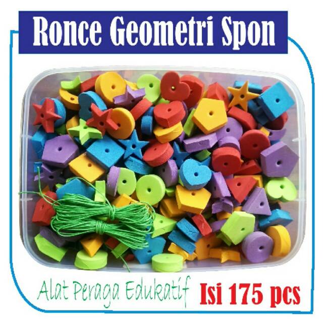 Ronce Geometri Spon isi 175pcs
