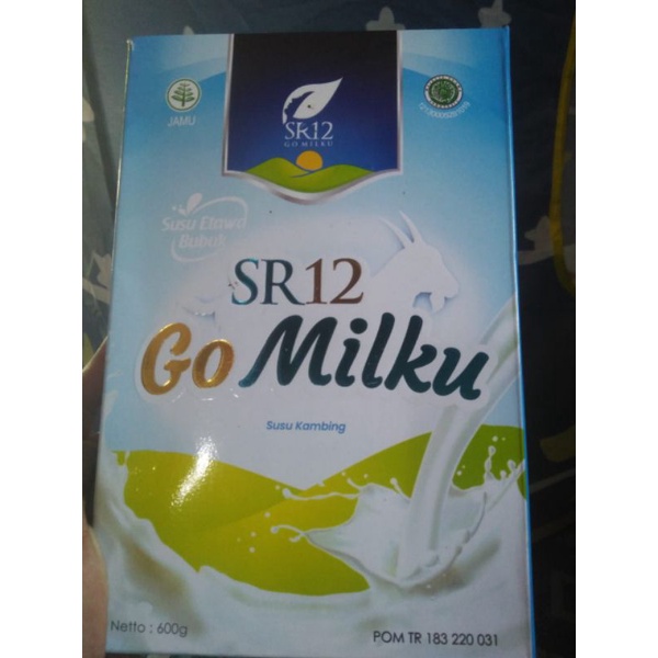 

GO MILKU SR 12 SUSU KAMBING ETAWA ORIGINAL KEMASAN 600GRAM