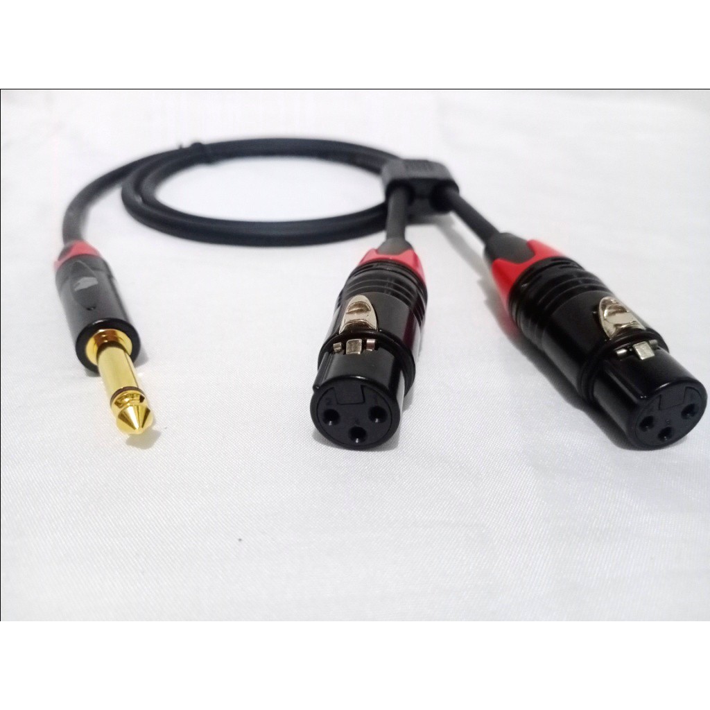 Jual Kabel Akai Mono Ke Canon Xlr Female Cabang Jack Black