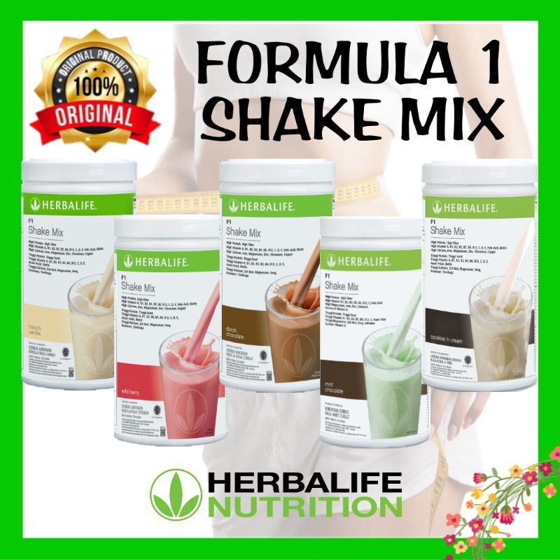 ❤P5.84❤[TERMURAH]SHAKE HERBALIFE/SHAKE VANILA/SHAKE CHOCOLATE/SHAKE BERRY/SHAKE MINT CHOCOLATE/SHAKE