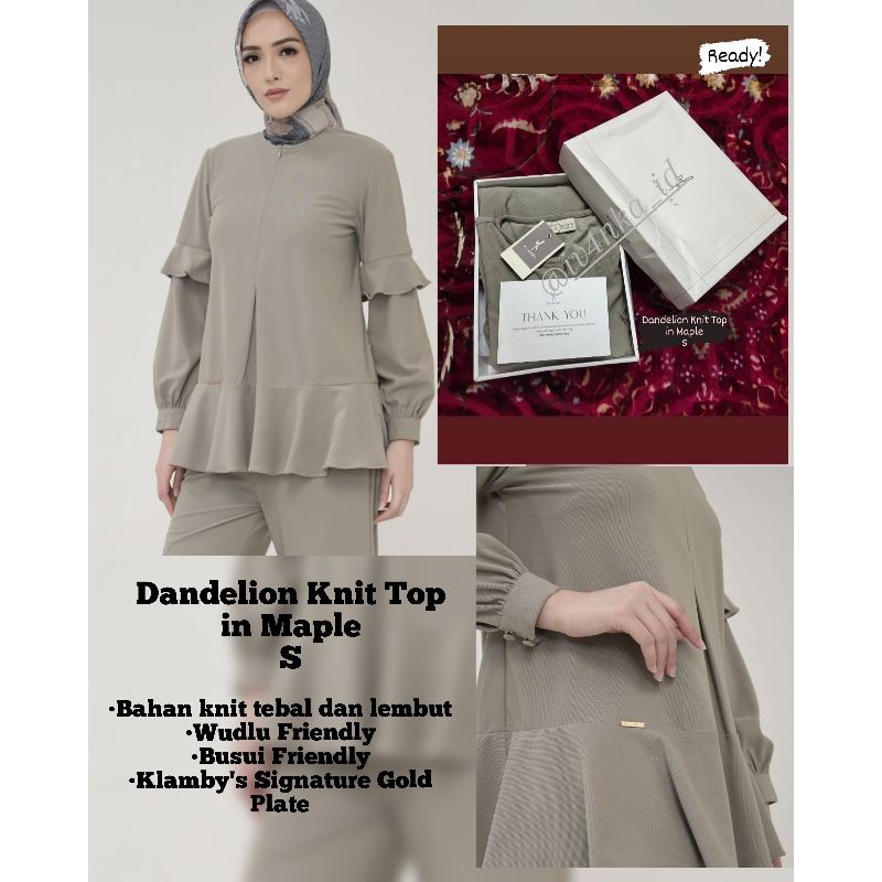 Dandelion Knit Top in Maple SALE ORIGINAL by KLAMBY
