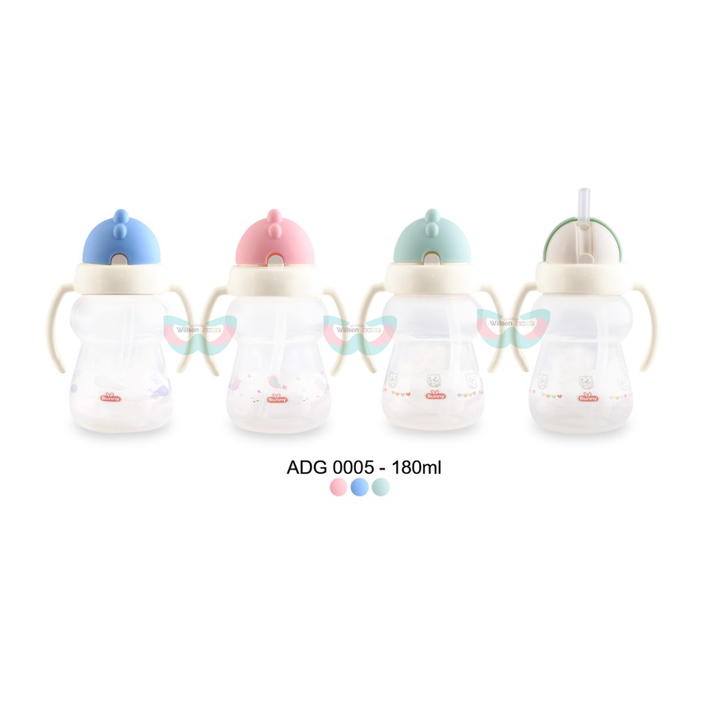 Willsen Lusty Bunny ADG Training Cup Straw Botol Sedotan 180ml dan 240ml