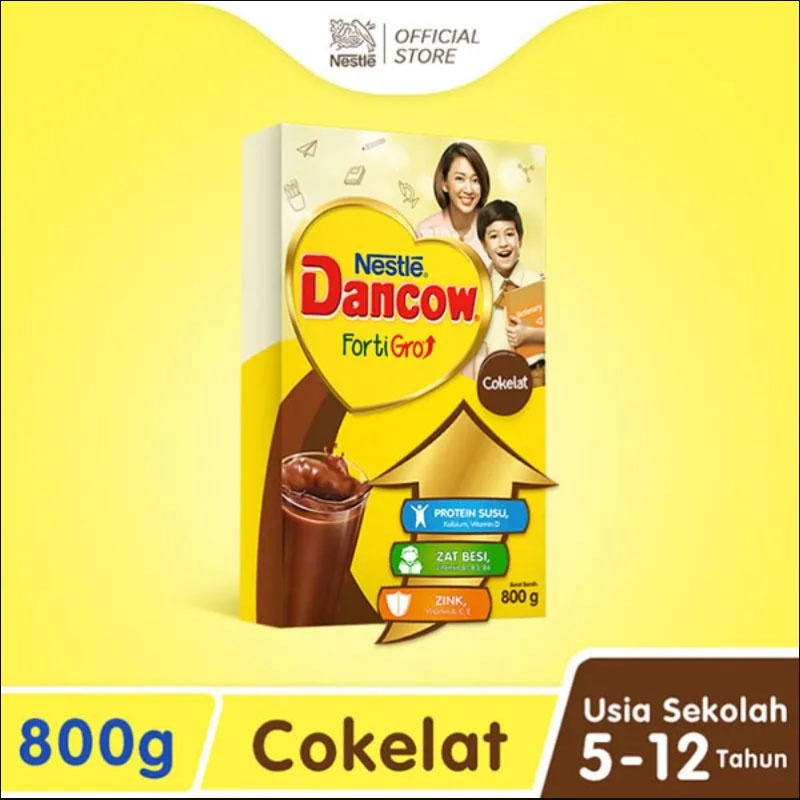 DANCOW Fortigro Coklat Susu Bubuk Susu Anak 800g