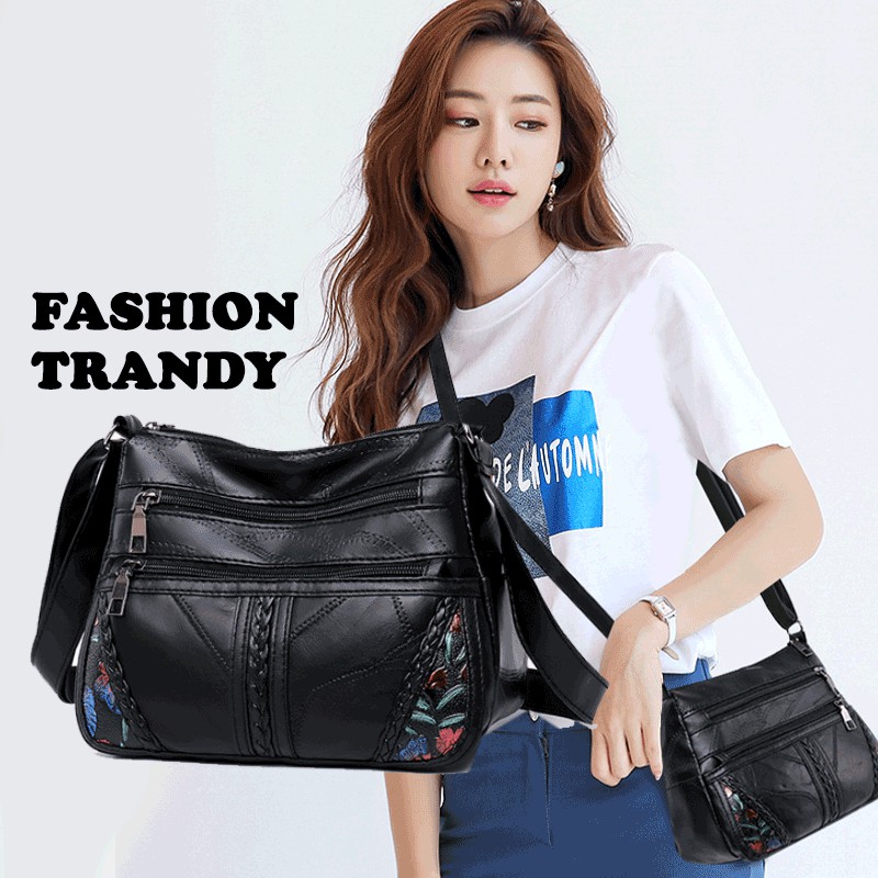 AND COD TAS SELEMPANG WANITA KULIT SLING BAG WOMEN FASHION KOREAN STYLE TAS CEWEK IMPORT T195