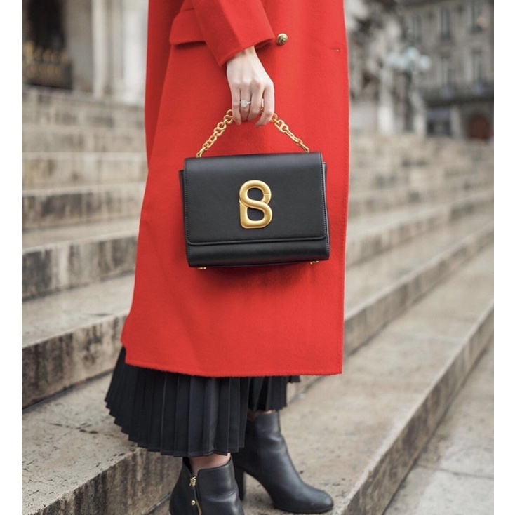 PRELOVED Alva Bag Black Buttonscarves