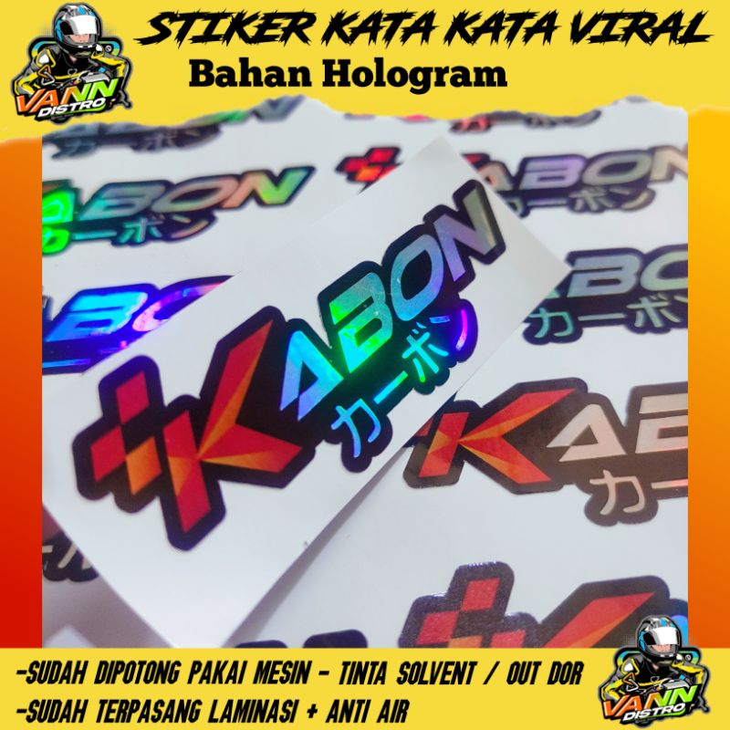 STIKER KABON A