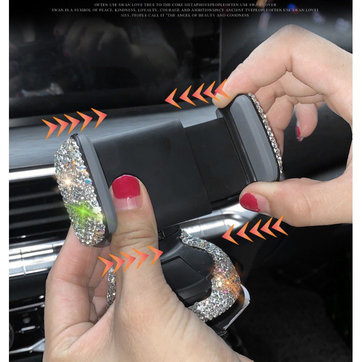 Car Holder Universal Lazy Pod HP Full Diamond Bling Bling DAD Series