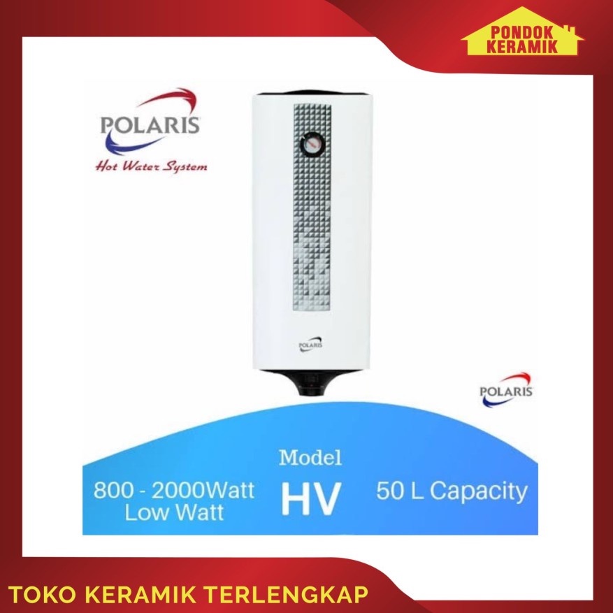 Jual PEMANAS AIR ELEKTRIC POLARIS WATER HEATER D5020HV 50 Liter 800