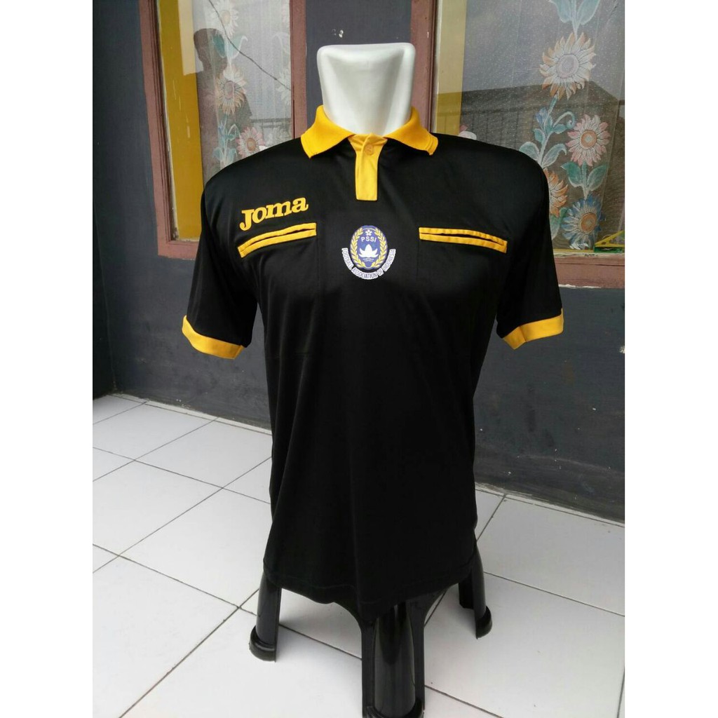 Baju Wasit Joma Costum Referee Sepakbola Futsal Warna Hitam
