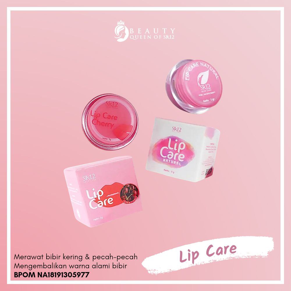 Lip Care SR12 Natural Essential Oil Perawatan Bibir Hitam Gelap Pecah-Pecah Kering Moisturizing Transparent