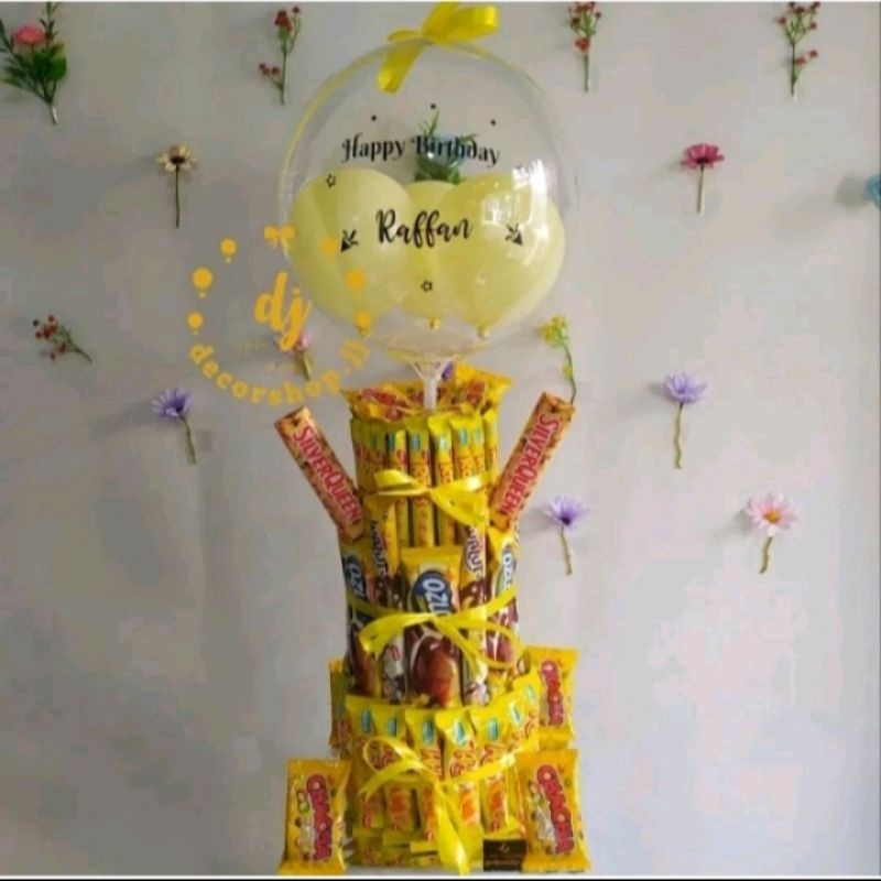 

Kue ultah Snack Roll uang utk hadiah ulang tahun/wisuda/khitanan/dll