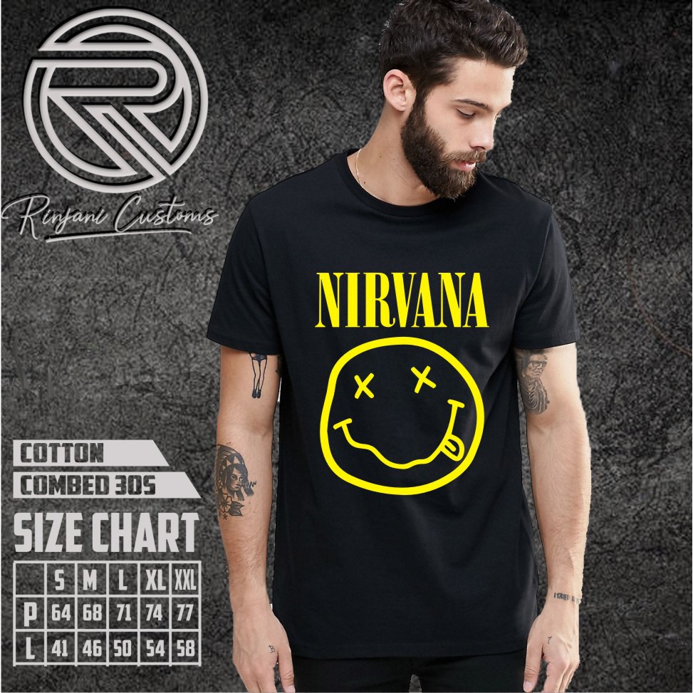 KAOS NIRVANA - KAOS MUSIK NIRVANA - KAOS NIRVANA KEREN