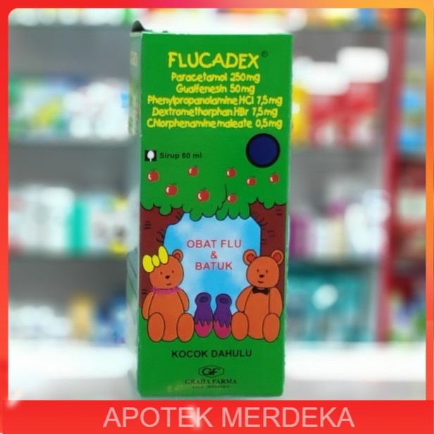flucadex syrup 60 ml / flucadek sirup obat demam batuk pilek anak syr