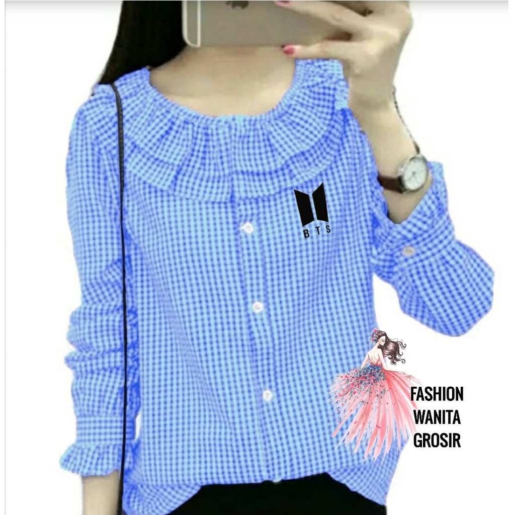 FWG - BLOUSE KOTAK / BLOUSE MISSIE / MISSIE TOP / BLUS / ATASAN WANITA / BAJU ATASAN WANITA BARU