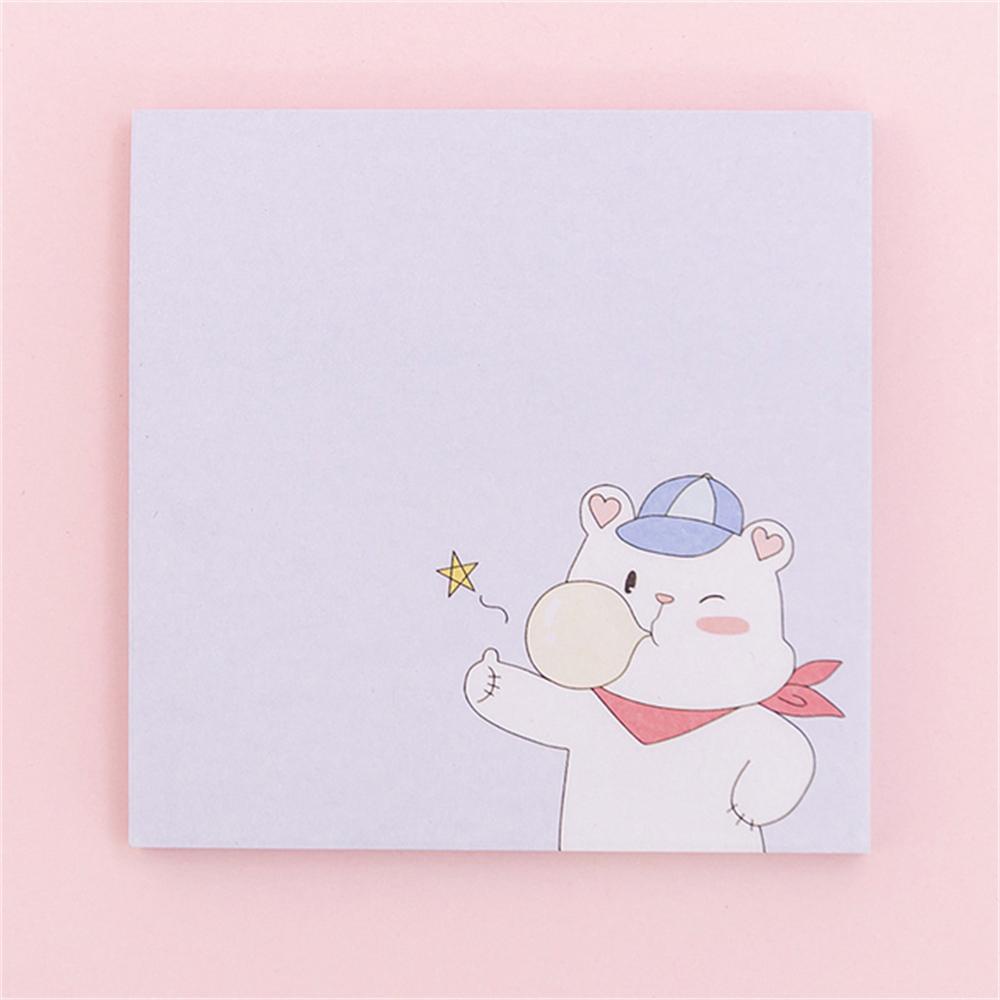 [Elegan] Sticky Notes Beruang Hamster Aksesoris Kantor Planner Stiker Alat Tulis Bantalan Tulisan