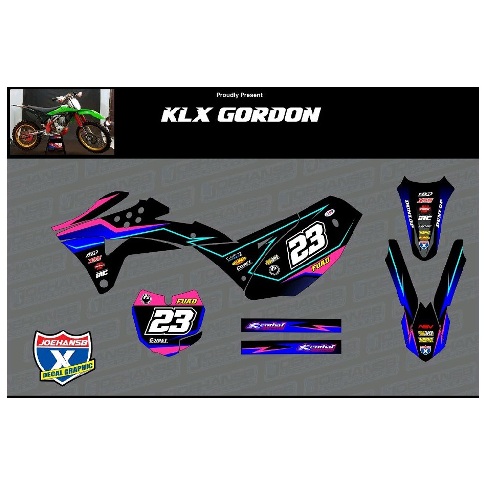 Decal Sticker Striping Custom Motor Trail Gordon Shopee Indonesia