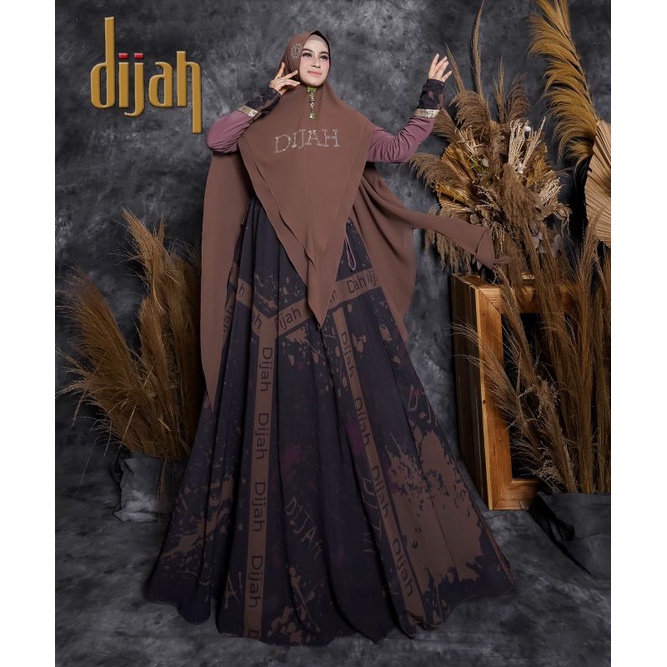 Dijah 616 ORI by Dijah / Gamis Set Syar'i / Gamis Pesta Mewah / Dress Muslimah / Baju Syar'i Terbaru / Fashion Muslimah Branded-3
