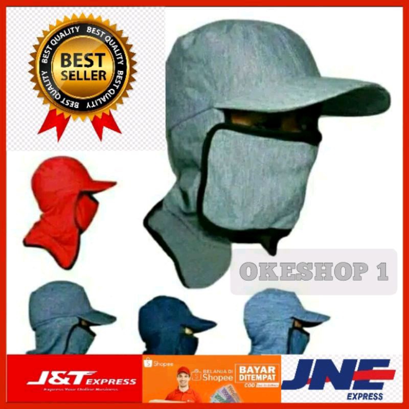 Topi Masker, Topi Jepang, Topi Mancing,Topi Kebun, Topi Sawah