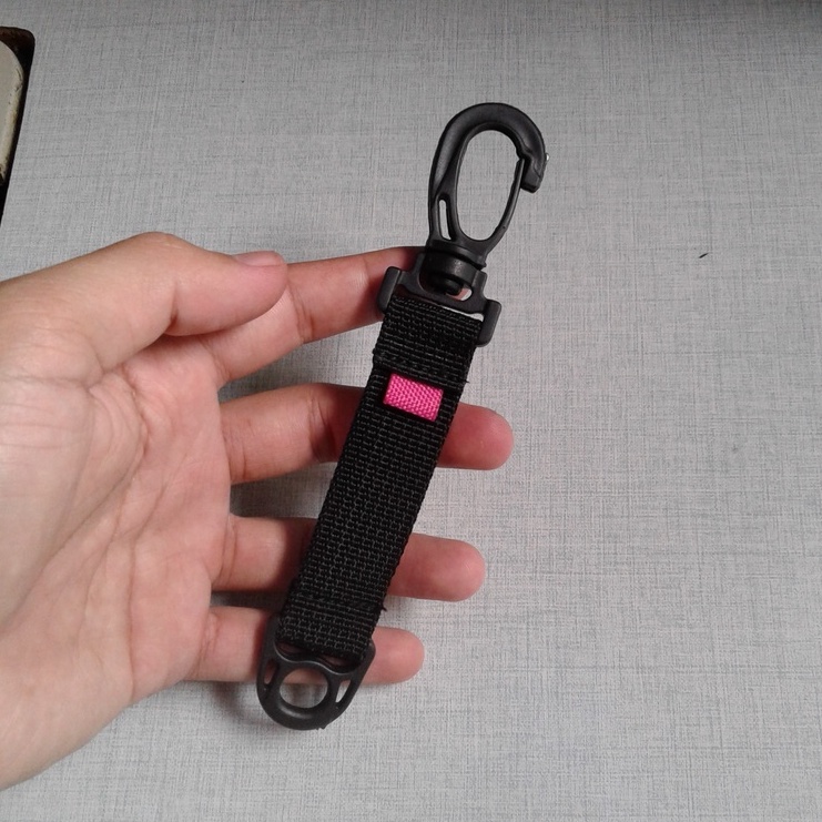 Gantungan Kunci Ganci Motor Outdoor Style-BLACK PINK