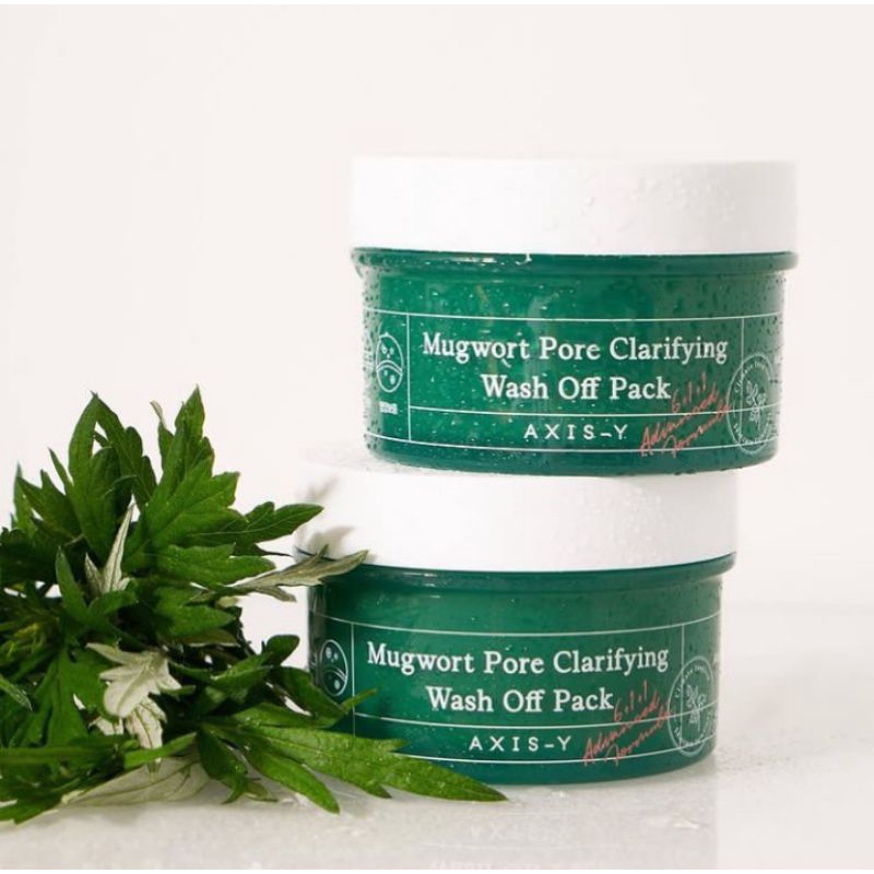 Axis-Y Mugwort Pore Clarifying Wash Off Pack 100ml BPOM Axisy Axis Y Mugwort Mask