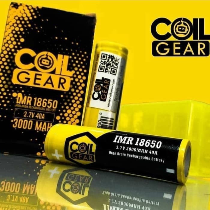 BATERAI COIL GEAR 18650 3000 MAH 40a | Shopee Indonesia