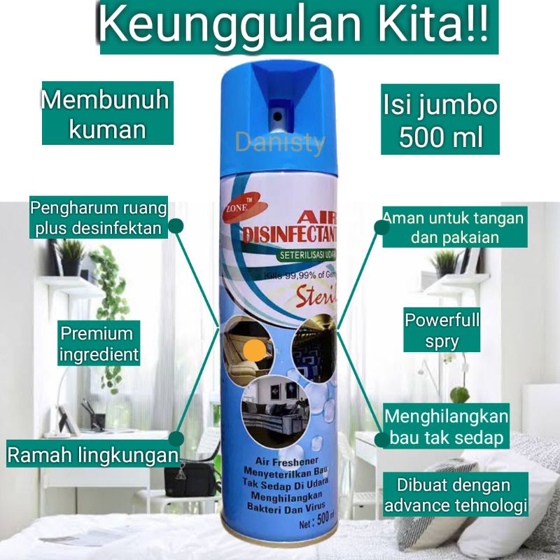 Penghilang bau apek air desinfectan/plus pembunuh bakteri/pewangi ruangan