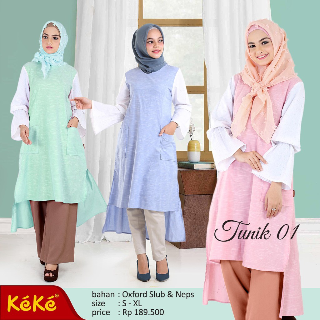blouse atasan tunik 01 keke