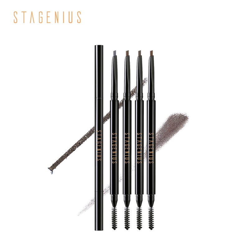 CepatSampai- STAGENIUS SG-16 SUPERFINE EYEBROW PENCIL TRIANGLE & ROUND