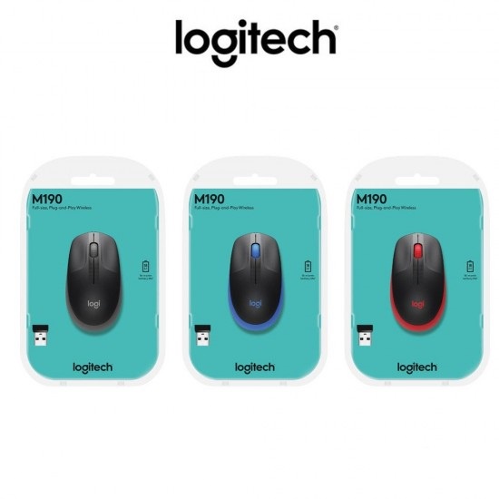Mouse Logitech Wireless M190 Original - Garansi Resmi
