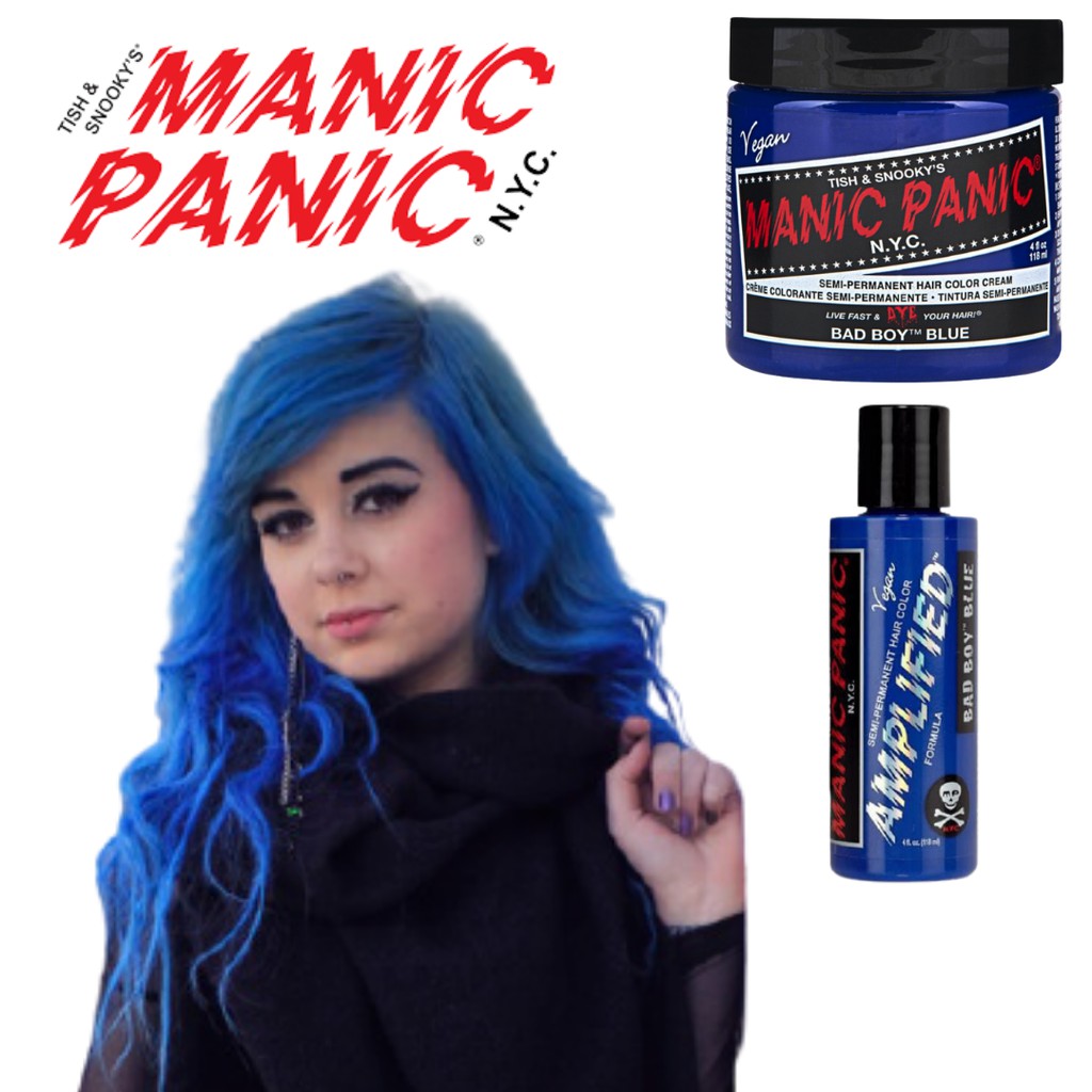 Jual Manic Panic Bad Boy Blue classic Amplified Shopee Indonesia